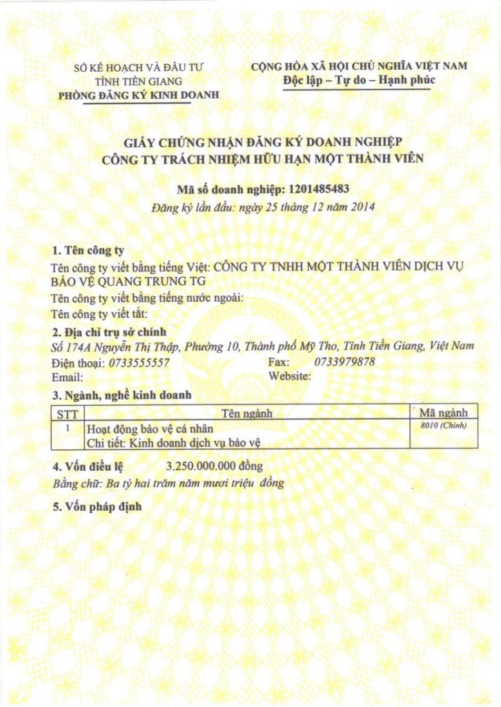 Hồ sơ, thủ tục thành lập công ty TNHH 1 thành viên mới nhất 8 1648535356 81 Ho so thu tuc thanh lap cong ty TNHH 1